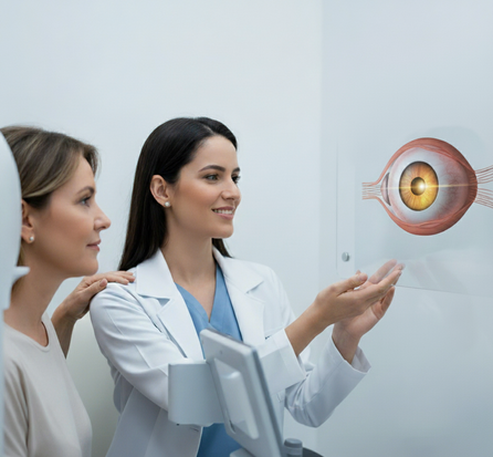 Equipamento oftalmológico moderno